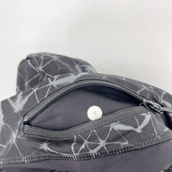 Lululemon Run: Inspire Crop II Full-On Luxtreme Star Crushed Coal Black Size 4 - Picture 12 of 12